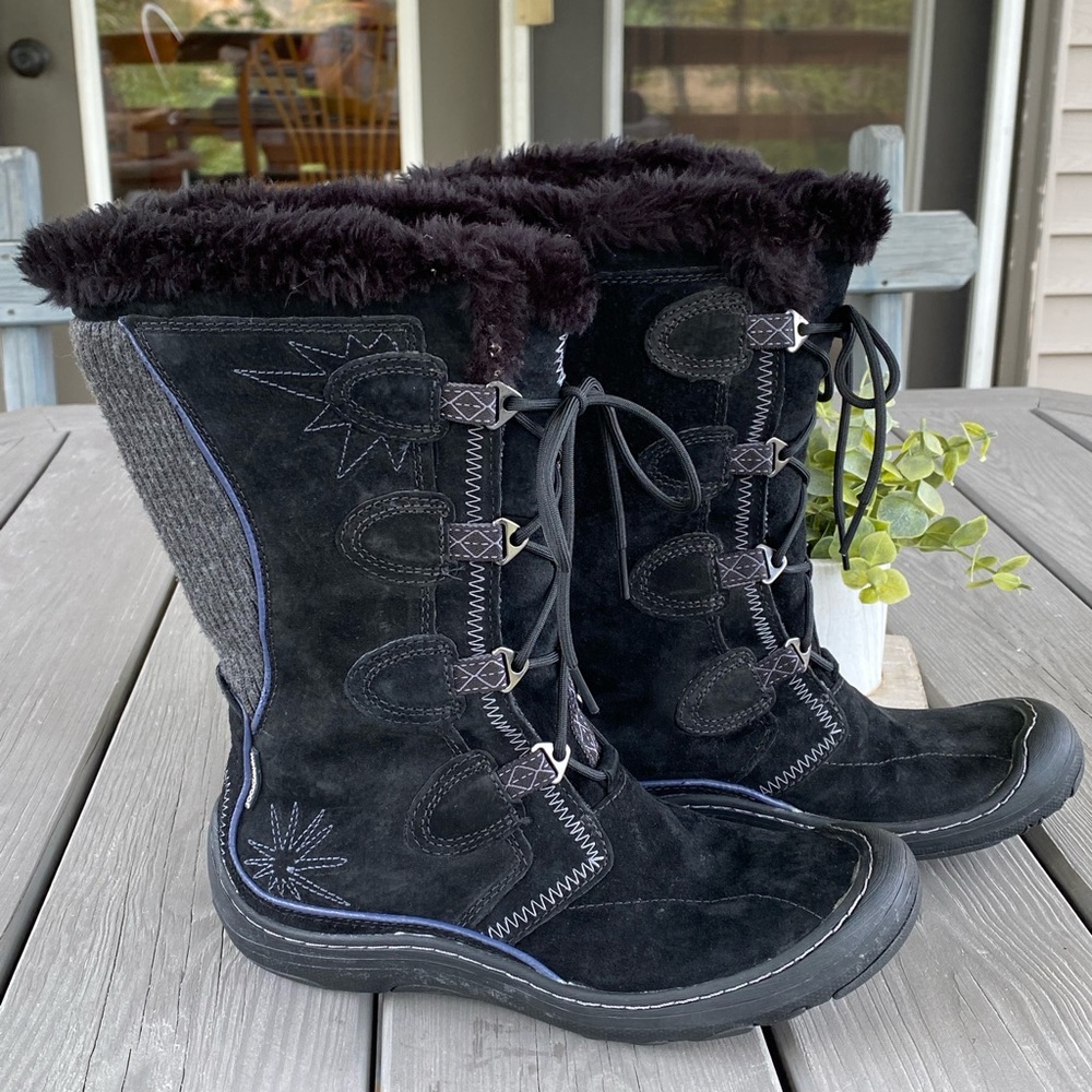 Privo Black Leather Boots by Clarks